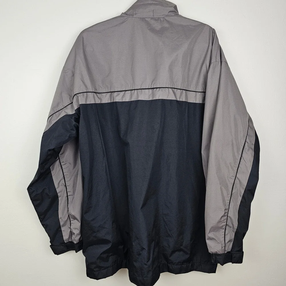Smart Jacket Mens XXL Grey Black Colorblock Full Zip Midweight
